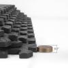 imageArt3d 48 SqFt Eva Puzzle Exercise Mats 24quotx24quot x 12quot Thick Foam Interlocking Tiles for Flooring Workout Gym Equipments Pack of 12Black  6 Tiles  24 Sq Ft  12 Inch