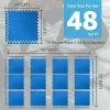 imageArt3d 48 SqFt Eva Puzzle Exercise Mats 24quotx24quot x 12quot Thick Foam Interlocking Tiles for Flooring Workout Gym Equipments Pack of 12Blue  12 Tiles  48 Sq Ft  12 Inch