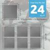 imageArt3d 48 SqFt Eva Puzzle Exercise Mats 24quotx24quot x 12quot Thick Foam Interlocking Tiles for Flooring Workout Gym Equipments Pack of 12Grey  6 Tiles  24 Sq Ft  12 Inch