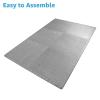 imageArt3d 48 SqFt Eva Puzzle Exercise Mats 24quotx24quot x 12quot Thick Foam Interlocking Tiles for Flooring Workout Gym Equipments Pack of 12Grey  6 Tiles  24 Sq Ft  12 Inch