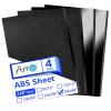 imageArt3d ABS Plastic Sheets 116 Inch Thick 8quotx12quot 2 Pack  Thermoform TwoSided Rigid ABS Sheet Textured Plastic Front ampamp Smooth Back24 x 48  3mm Thick