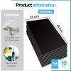 imageArt3d Acoustic Drop Ceiling Tiles 2x2ft 12Pack Soundproof Panels 24x24 for Wall Coverings WhiteRectangle Black
