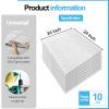 imageArt3d Acoustic Drop Ceiling Tiles 2x2ft 12Pack Soundproof Panels 24x24 for Wall Coverings WhiteSquare Stucco White