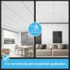 imageArt3d Acoustic Drop Ceiling Tiles 2x2ft 12Pack Soundproof Panels 24x24 for Wall Coverings WhiteSquare Stucco White