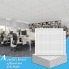 imageArt3d Acoustic Drop Ceiling Tiles 2x2ft 12Pack Soundproof Panels 24x24 for Wall Coverings WhiteWhite  acoustic