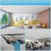 imageArt3d Acoustic Drop Ceiling Tiles 2x2ft 12Pack Soundproof Panels 24x24 for Wall Coverings WhiteWhite  acoustic