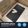 imageArt3d Anti Fatigue Mat  12 Inch Cushioned Kitchen Mat Comfort ampamp Non Slip Cushion for Standing Desk Office or Garage Floor 173quotx28quot BlackBlack