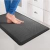 imageArt3d Anti Fatigue Mat  12 Inch Cushioned Kitchen Mat Comfort ampamp Non Slip Cushion for Standing Desk Office or Garage Floor 173quotx28quot BlackBlack