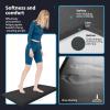 imageArt3d Anti Fatigue Mat  12 Inch Cushioned Kitchen Mat Comfort ampamp Non Slip Cushion for Standing Desk Office or Garage Floor 173quotx28quot BlackBlack