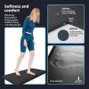 imageArt3d Anti Fatigue Mat  12 Inch Cushioned Kitchen Mat Comfort ampamp Non Slip Cushion for Standing Desk Office or Garage Floor 173quotx28quot BlackBlack
