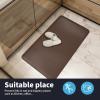 imageArt3d Anti Fatigue Mat  12 Inch Cushioned Kitchen Mat Comfort ampamp Non Slip Cushion for Standing Desk Office or Garage Floor 173quotx28quot BlackBrown
