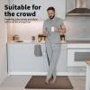 imageArt3d Anti Fatigue Mat  12 Inch Cushioned Kitchen Mat Comfort ampamp Non Slip Cushion for Standing Desk Office or Garage Floor 173quotx28quot BlackBrown