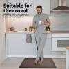 imageArt3d Anti Fatigue Mat  12 Inch Cushioned Kitchen Mat Comfort ampamp Non Slip Cushion for Standing Desk Office or Garage Floor 173quotx28quot BlackChocolate