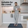 imageArt3d Anti Fatigue Mat  12 Inch Cushioned Kitchen Mat Comfort ampamp Non Slip Cushion for Standing Desk Office or Garage Floor 173quotx28quot BlackMajolica Blue