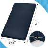 imageArt3d Anti Fatigue Mat  12 Inch Cushioned Kitchen Mat Comfort ampamp Non Slip Cushion for Standing Desk Office or Garage Floor 173quotx28quot BlackMajolica Blue