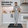 imageArt3d Anti Fatigue Mat  12 Inch Cushioned Kitchen Mat Comfort ampamp Non Slip Cushion for Standing Desk Office or Garage Floor 173quotx28quot BlackMajolica Blue