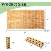 imageArt3d Bamboo Shower Mat for Bathroom Sauna Spa or Outdoor Use NonSlip 24x16 Inch Natural Teak Floor Mat WaterResistant Bath Accessory for Shower Poolside or Wet Surfaces236 x 165 Rectangular