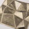 imageArt3d Decorative 3D Wall Panels in Diamond Design 12quotx12quot Matt Black for Home and Office Decor 33 PackAntique Gold