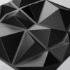 imageArt3d Decorative 3D Wall Panels in Diamond Design 12quotx12quot Matt Black for Home and Office Decor 33 PackMatte Black