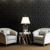 imageArt3d Decorative 3D Wall Panels in Diamond Design 12quotx12quot Matt Black for Home and Office Decor 33 PackMatte Black