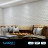 imageArt3d Decorative 3D Wall Panels in Diamond Design 12quotx12quot Matt Black for Home and Office Decor 33 PackWhite