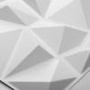 imageArt3d Decorative 3D Wall Panels in Diamond Design 12quotx12quot Matt Black for Home and Office Decor 33 PackWhite