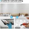 imageArt3d Decorative 3D Wall Panels in Diamond Design 12quotx12quot Matt Black for Home and Office Decor 33 PackWhite