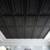 imageArt3d Drop Ceiling Tiles 24x48in Argent Silver 12PackBlack