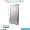 imageArt3d Drop Ceiling Tiles 24x48in Argent Silver 12PackSilver
