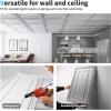 imageArt3d Drop Ceiling Tiles 24x48in Argent Silver 12PackSilver