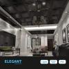 imageArt3d Drop Ceiling Tiles 24x48in Argent Silver 12PackSquare Black