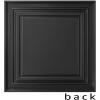imageArt3d Drop Ceiling Tiles 24x48in Argent Silver 12PackSquare Black