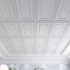 imageArt3d Drop Ceiling Tiles 24x48in Argent Silver 12PackWhite