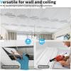 imageArt3d Drop Ceiling Tiles 24x48in Argent Silver 12PackWhite