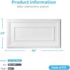 imageArt3d Drop Ceiling Tiles 24x48in Argent Silver 12PackWhite