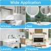 imageArt3d Peel and Stick Backsplash 10Pack Thickened Stick on Subway Tiles Faux Ceramic Tiles for Kitchen Bathroom White with Black GroutWhite