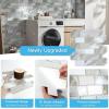 imageArt3d Peel and Stick Backsplash for Kitchen White Subway 10 Tiles Thicker DesignBeige  White