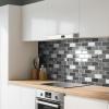 imageArt3d Peel and Stick Backsplash for Kitchen White Subway 10 Tiles Thicker DesignGranite
