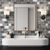 imageArt3d Peel and Stick Backsplash for Kitchen White Subway 10 Tiles Thicker DesignGranite