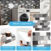 imageArt3d Peel and Stick Backsplash for Kitchen White Subway 10 Tiles Thicker DesignGranite