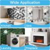 imageArt3d Peel and Stick Backsplash for Kitchen White Subway 10 Tiles Thicker DesignWhite Washed