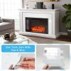 imageArt3d Peel and Stick Backsplash for Kitchen White Subway 10 Tiles Thicker DesignWhite Washed