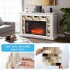 imageArt3d Peel and Stick Backsplash for Kitchen White Subway 10 Tiles Thicker DesignYellow Jasper