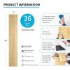 imageArt3d Peel and Stick Floor Tile Vinyl Wood Plank 36Pack 54 SqFt Dusty Grey Rigid Surface Hard Core Easy DIY SelfAdhesive FlooringAspen Yellow