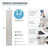 imageArt3d Peel and Stick Floor Tile Vinyl Wood Plank 36Pack 54 SqFt Dusty Grey Rigid Surface Hard Core Easy DIY SelfAdhesive FlooringGrey Ash