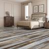 imageArt3d Peel and Stick Floor Tile Vinyl Wood Plank 36Pack 54 SqFt Dusty Grey Rigid Surface Hard Core Easy DIY SelfAdhesive FlooringOld Wood