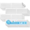 imageArt3d Peel and Stick Backsplash 10Pack Thickened Stick on Subway Tiles Faux Ceramic Tiles for Kitchen Bathroom White with Black GroutWhite