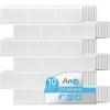 imageArt3d Peel and Stick Backsplash for Kitchen White Subway 10 Tiles Thicker DesignWhite Washed