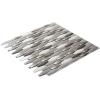 imageArt3d 10Piece Peel ampamp Stick KitchenBathroom Backsplash Tiles 12quot X 12quot Colorful Marble Tile DesignBlackWhite
