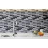 imageArt3d 10Piece Peel ampamp Stick KitchenBathroom Backsplash Tiles 12quot X 12quot Colorful Marble Tile DesignGray
